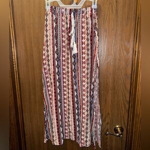 Long patterned skirt